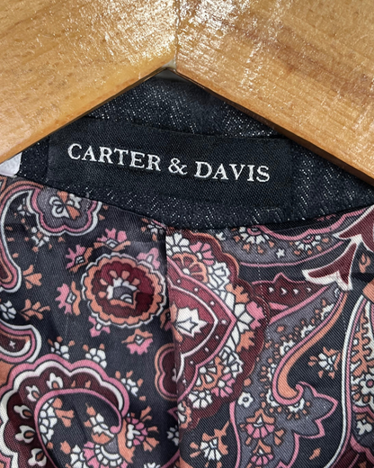 Vintage Carter & Davis Herringbone Cotton Blend bBazer 54
