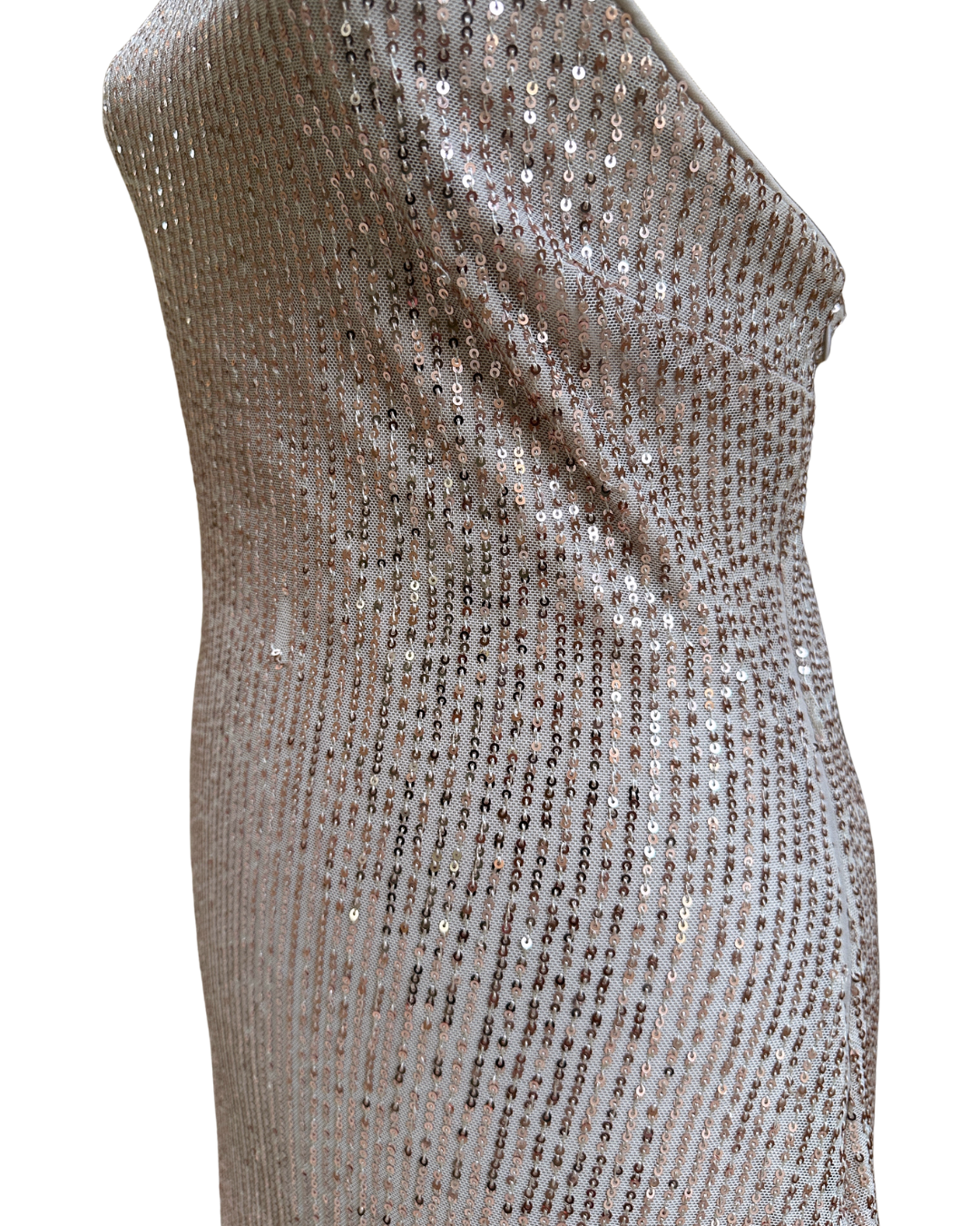 Halter Neck Sequinned Dress XL