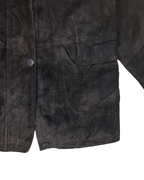 Vintage Genuine Suede Leather Brown Jacket XL
