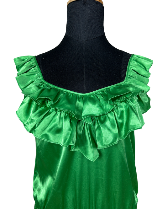 Arden B. Satin Ruffle Top XS