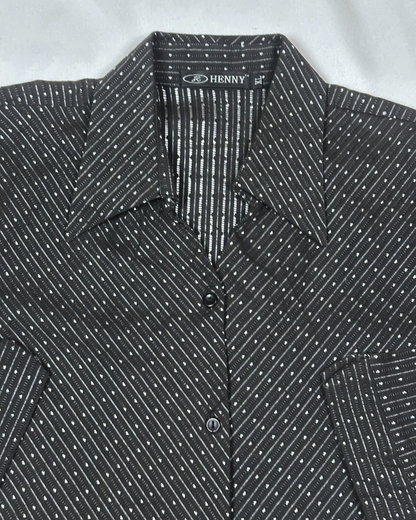 Retro Henny Micro Dot Fitted Shirt