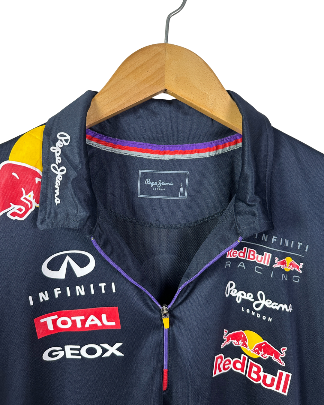 Pepe Jeans x Redbull Racing Quarter-Zip Polo Shirt Large