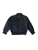 Vintage 80s/90s 2in1 Genuine Lambskin Leather Vest / Jacket with Detachable Sleeves