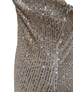 Halter Neck Sequinned Dress XL