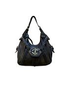 Y2K Just Cavalli Leather Shoulder Bag