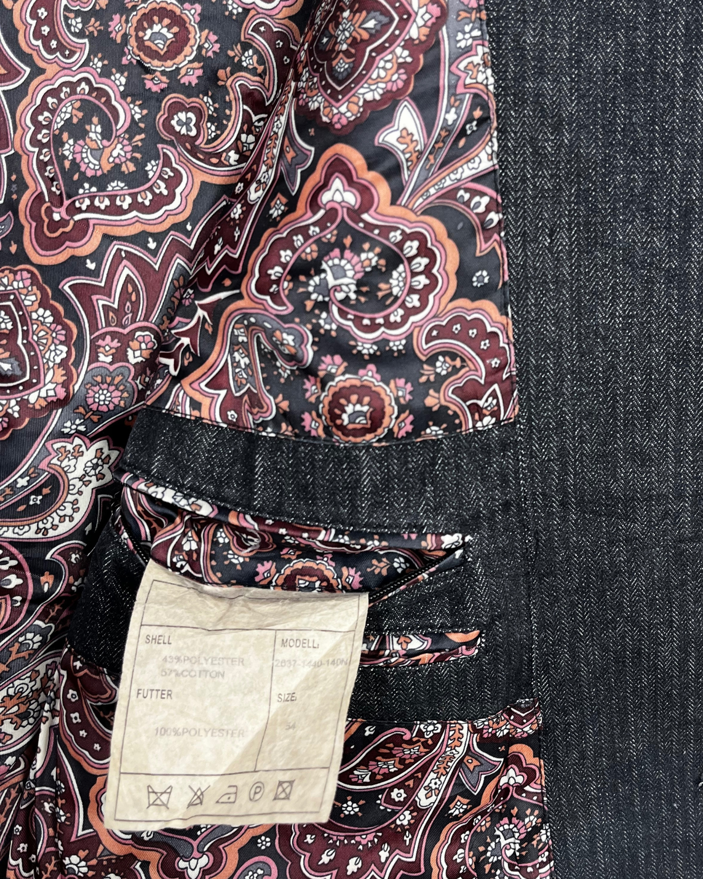 Vintage Carter & Davis Herringbone Cotton Blend bBazer 54