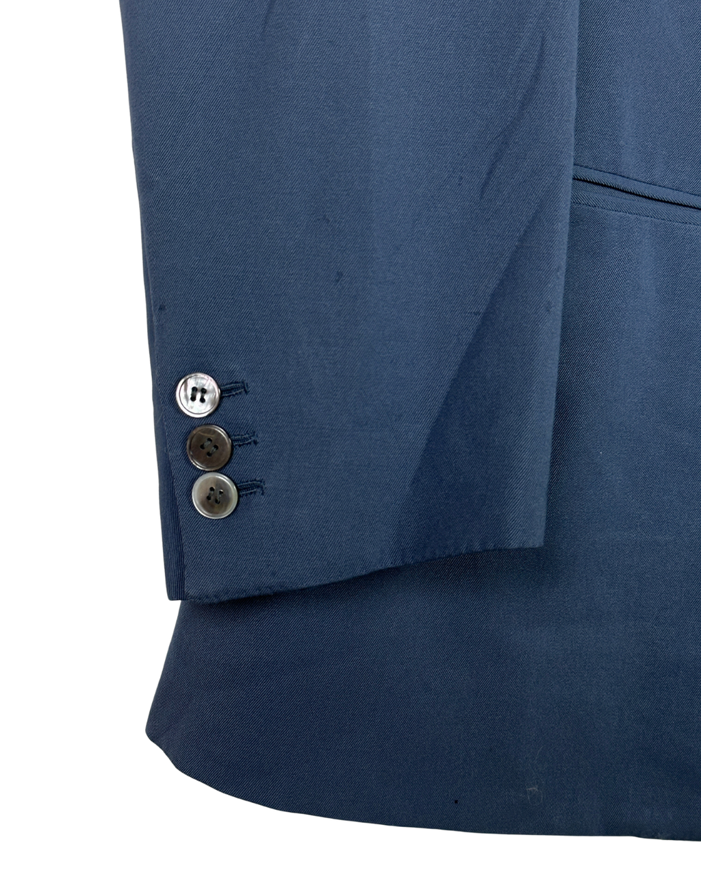 Vintage Blue Full Suit with Patterned Lining