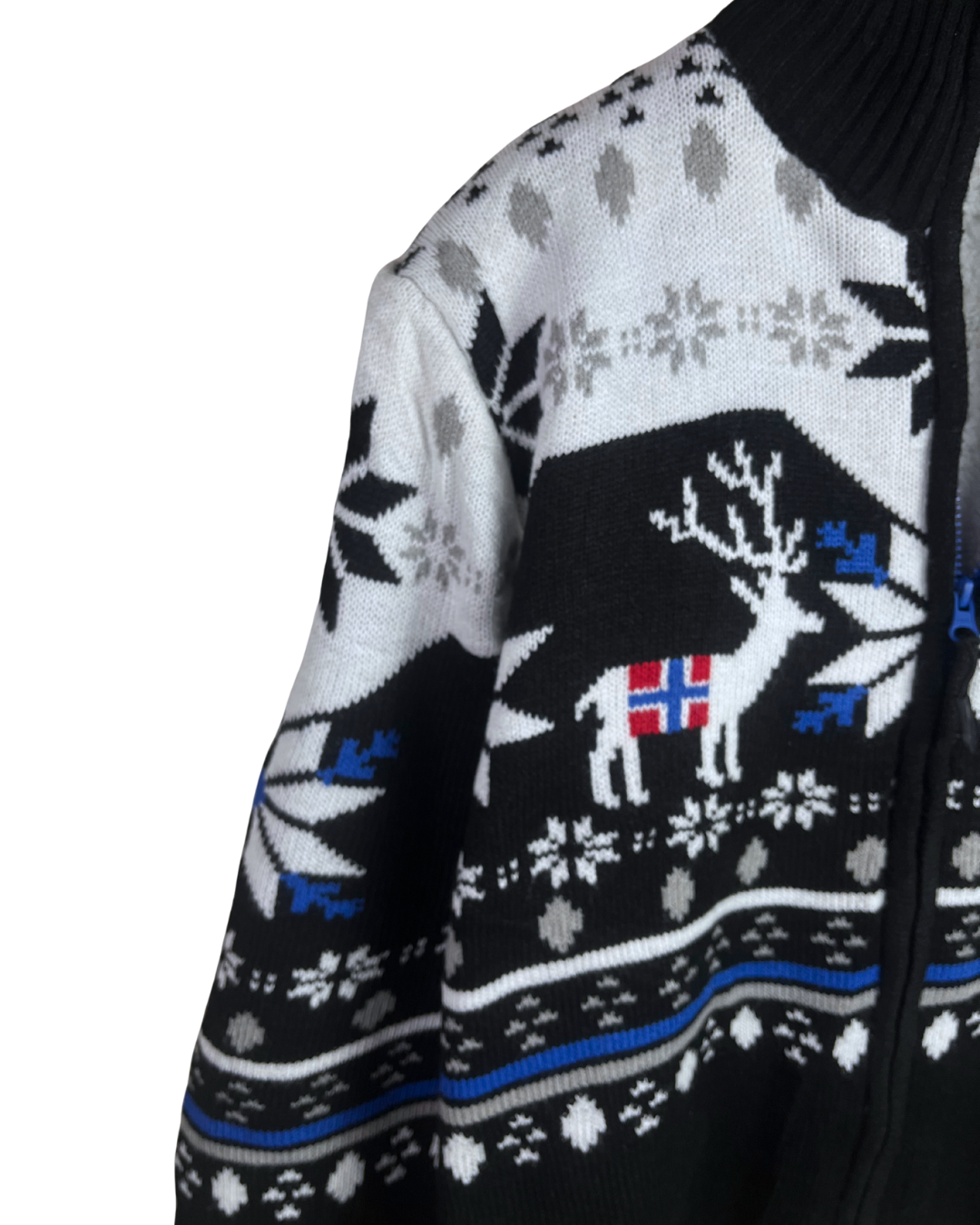 Nebulus Fleece-Lined Christmas Themed Jacket - Large