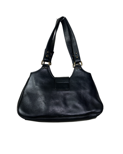 RARE Vintage Luxury Mulberry Roxanne Black Leather Shoulder Bag