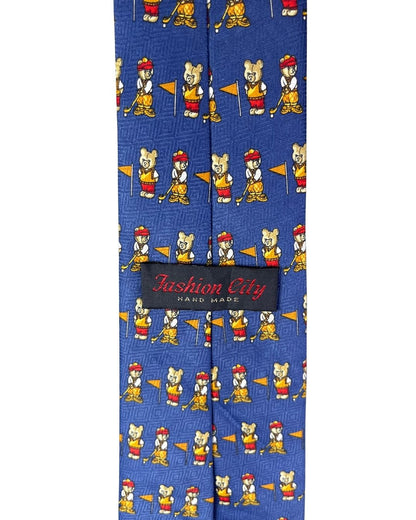 Golfing Teddy Bears necktie 10 cm