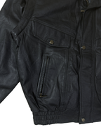 Vintage 80s/90s 2in1 Genuine Lambskin Leather Vest / Jacket with Detachable Sleeves