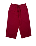 Red Cropped Track Pants
