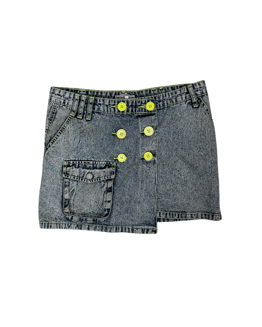 Vintage Y2K Hoso Place Denim Mini Skirt