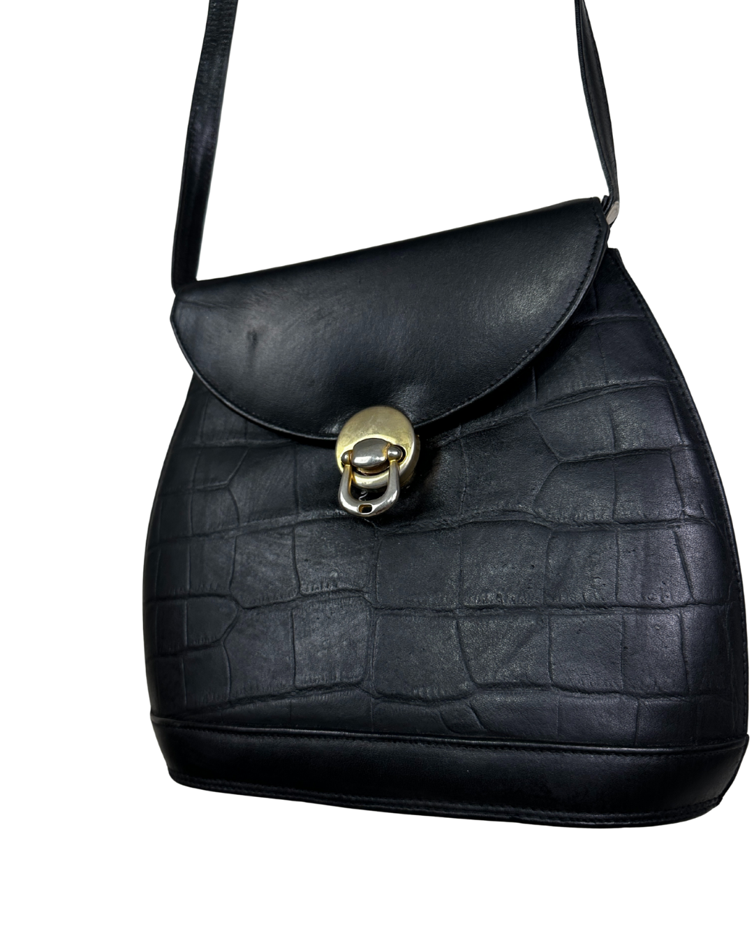 Vintage Abo Tira Genuine Leather Crossbody Bag