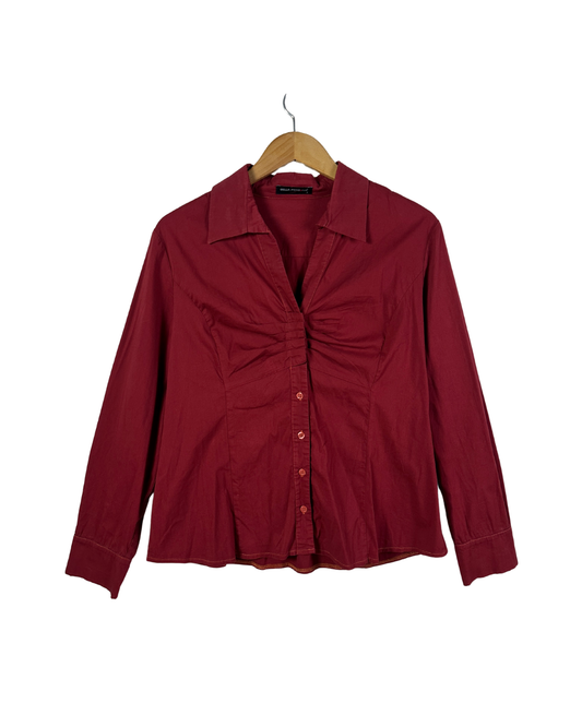 Bella Persona Ruched Fitted Women's Shirt XL