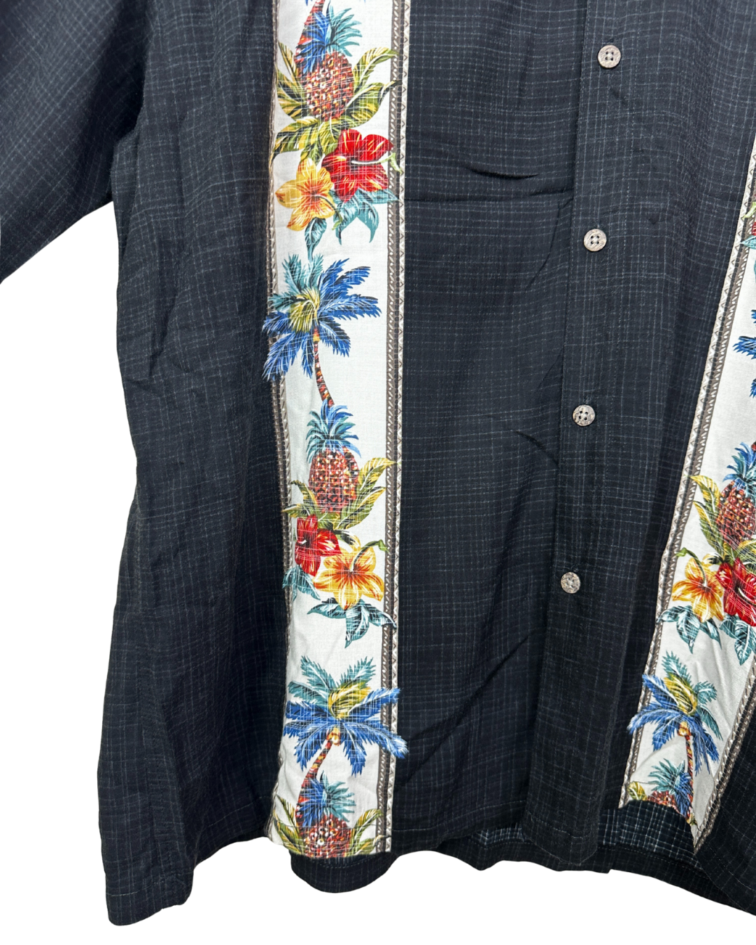 Vintage 90s Tropical Panel Print Shirt 2XL