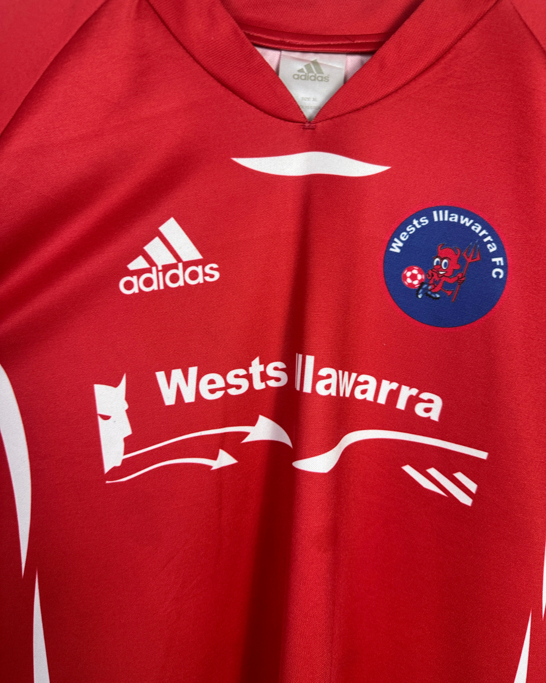 Vintage Early 2000s Adidas Wests Illawarra FC Soccer Jersey