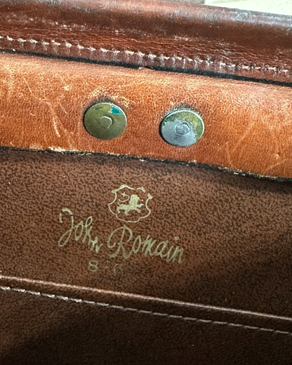 RARE Vintage 1960s John Romain Genuine Leather Bag Satchel