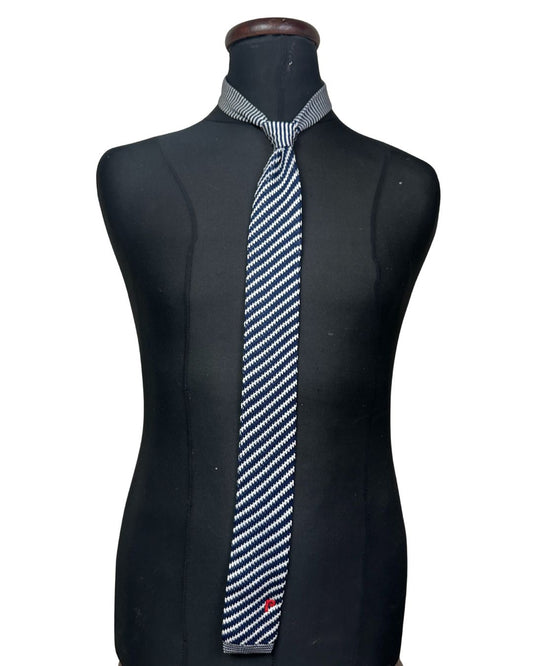 Prince Striped Knit Necktie