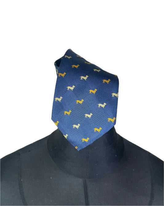 Profuomo Dog Pattern Necktie 9.5 cm