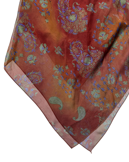 Vintage Paisley Print Skirt