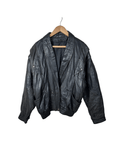 2in1 Vintage Black Leather Convertible Jacket & Vest (Removable Sleeves) - Funkify