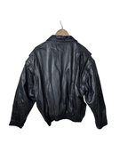 2in1 Vintage Black Leather Convertible Jacket & Vest (Removable Sleeves) - Funkify