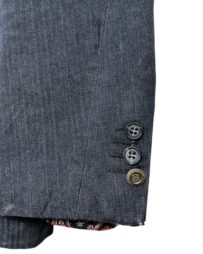 Vintage Carter & Davis Herringbone Cotton Blend bBazer 54