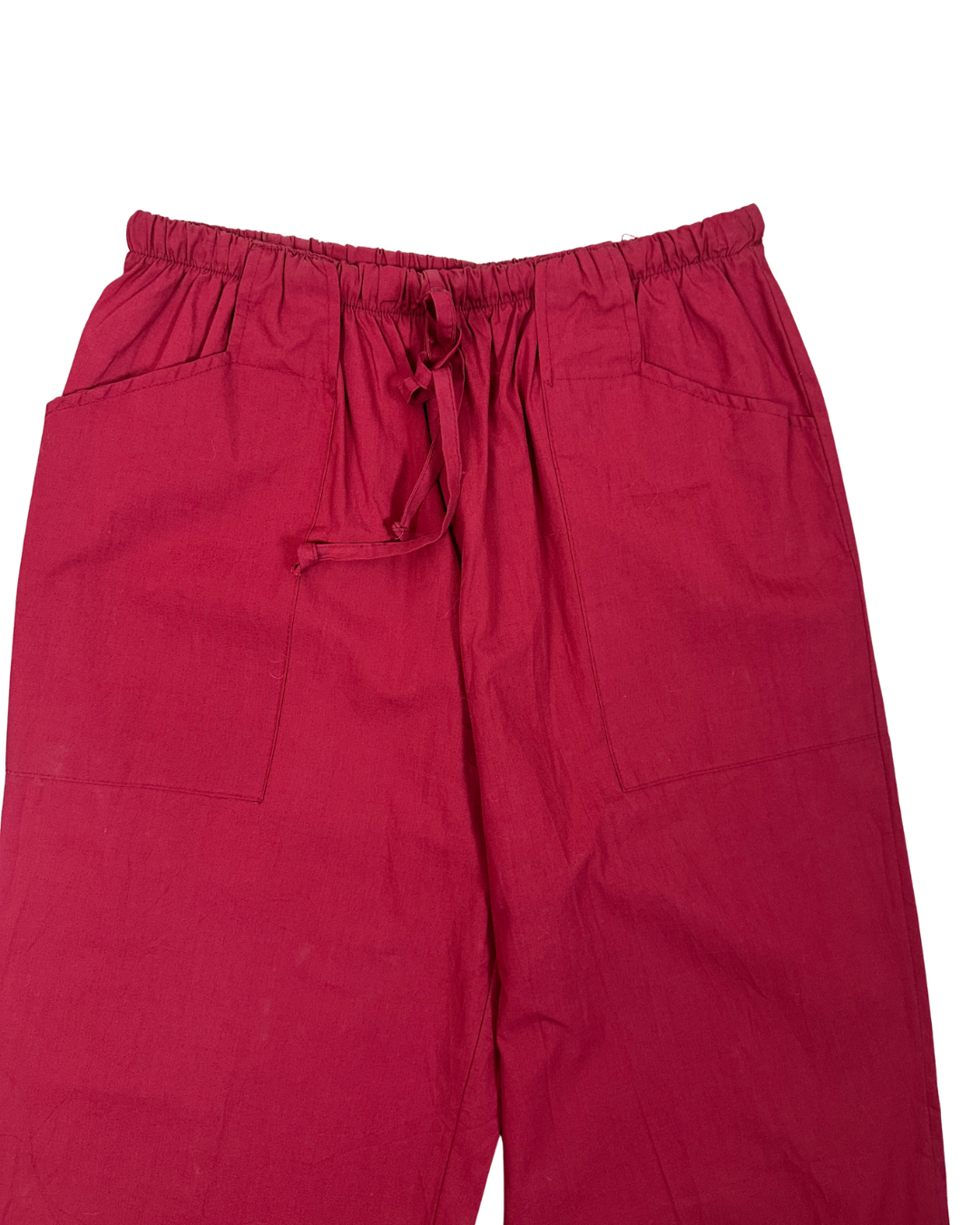 Red Cropped Track Pants
