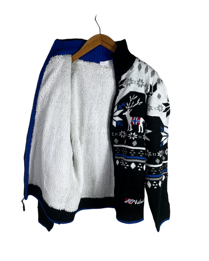 Nebulus Fleece-Lined Christmas Themed Jacket - Large