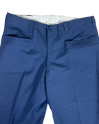 Vintage Blue Full Suit with Patterned Lining