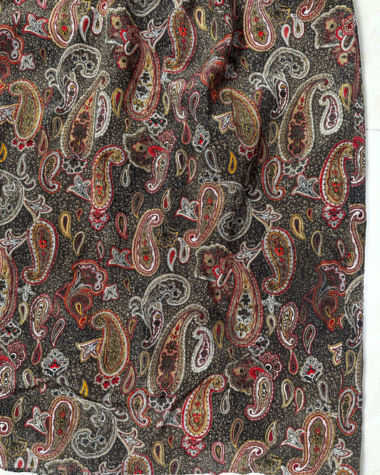 Vintage Paisley Print Skirt - UK 18