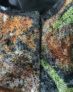 Vintage Y2K Abstract Swirl Sequin Cupped Tank Top