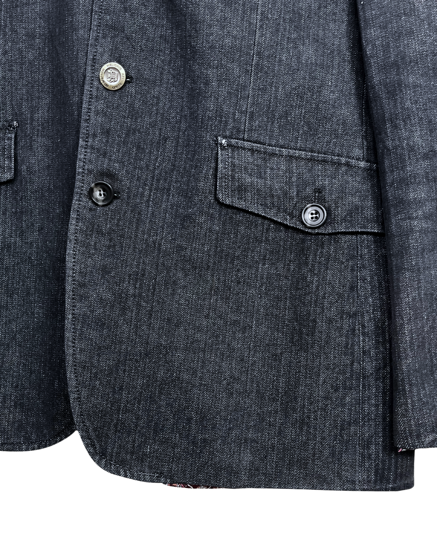 Vintage Carter & Davis Herringbone Cotton Blend bBazer 54