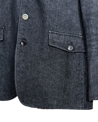 Vintage Carter & Davis Herringbone Cotton Blend bBazer 54