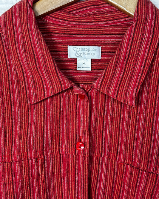 Christopher & Banks Striped Women's Shirt - XL