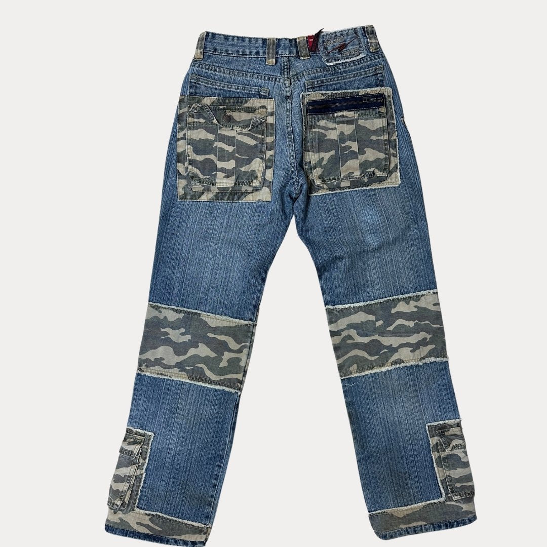 EP-bright Camo Denim Men's Jeans 30