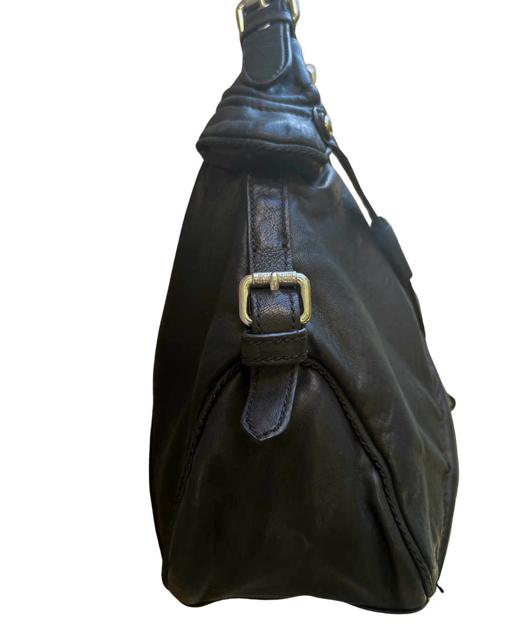 Y2K Just Cavalli Leather Shoulder Bag