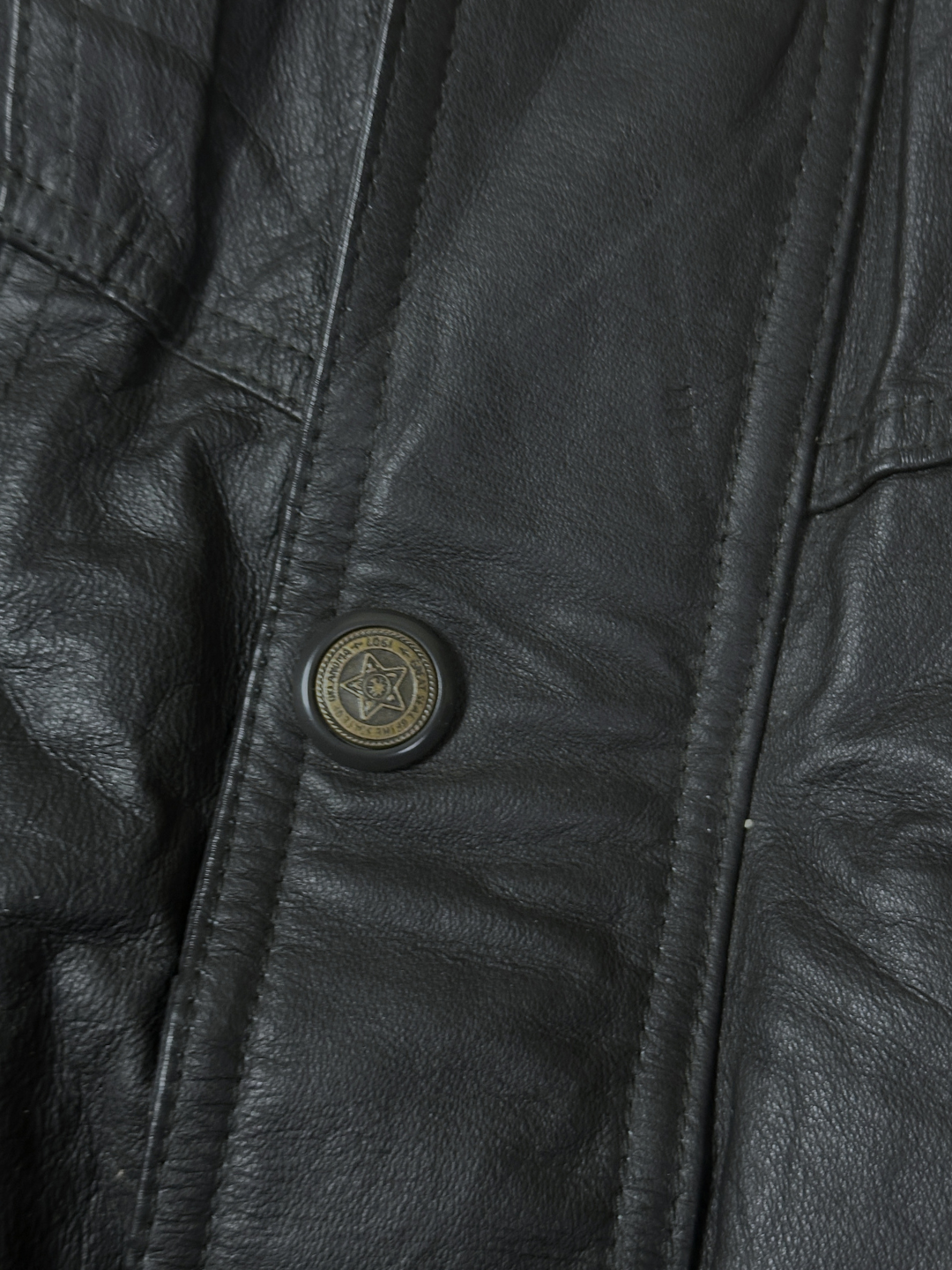Vintage 80s/90s 2in1 Genuine Lambskin Leather Vest / Jacket with Detachable Sleeves