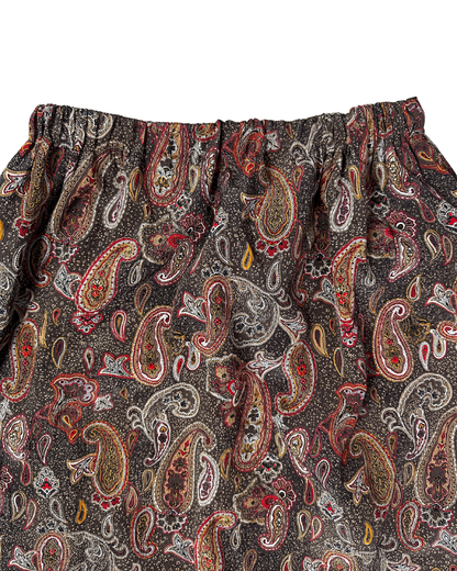 Vintage Paisley Print Skirt - UK 18
