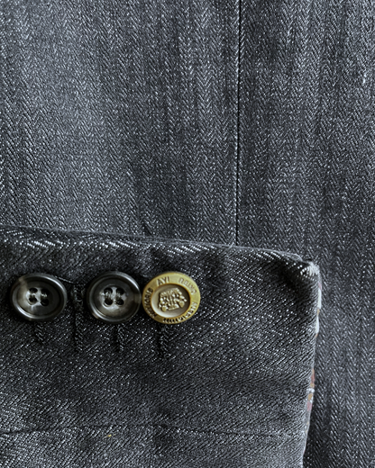 Vintage Carter & Davis Herringbone Cotton Blend bBazer 54