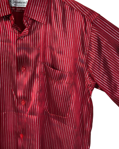Vintage 90s Metallic Stripe Shirt