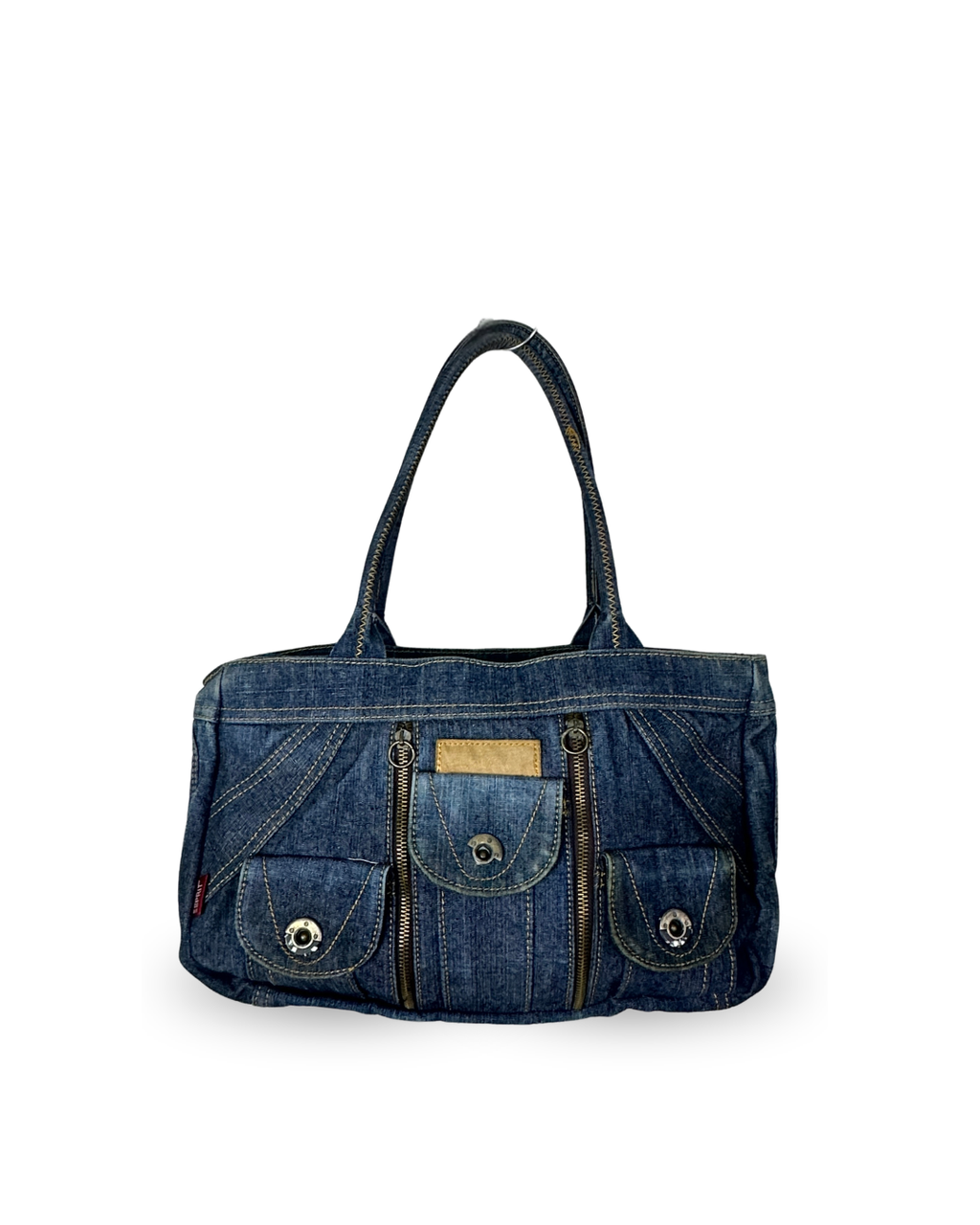 Esprit Y2K Multi-Pocket Denim Shoulder Bag