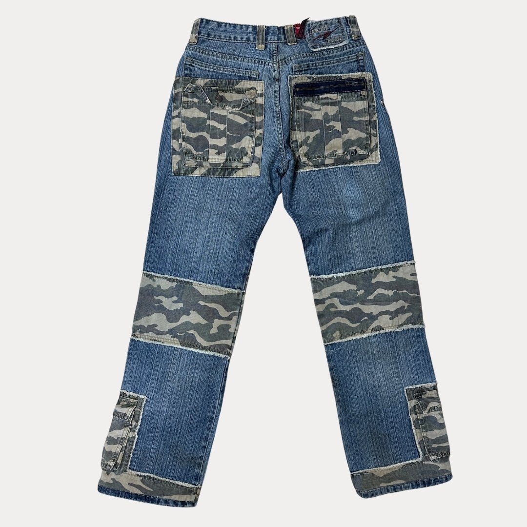 EP-bright Camo Denim Men's Jeans 30