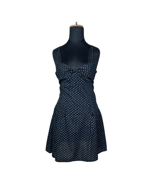 Kiabi Spaghetti Strap Dotted A-Line Dress