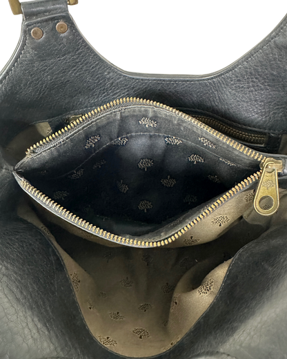 RARE Vintage Luxury Mulberry Roxanne Black Leather Shoulder Bag