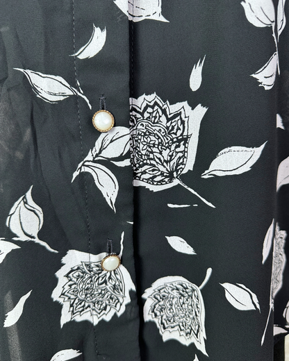 Vintage Canda Floral Women's Blouse