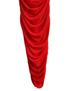 Red Ruched Dress