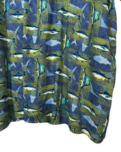 Town craft Fish Pattern Shirt 3XL