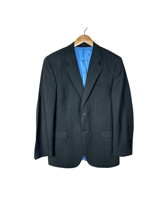 2000s Pierre Cardin Paris Pinstripe Wool Full Suit - Size 54